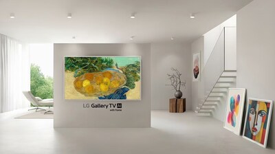 LG Electronics expande sua linha de TVs Lifestyle com a nova Gallery TV inspirada em arte