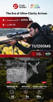 Guide Outdoor apresentará ApexVision na SHOT Show 2026: uma era de ultraclareza se inicia em Las Vegas