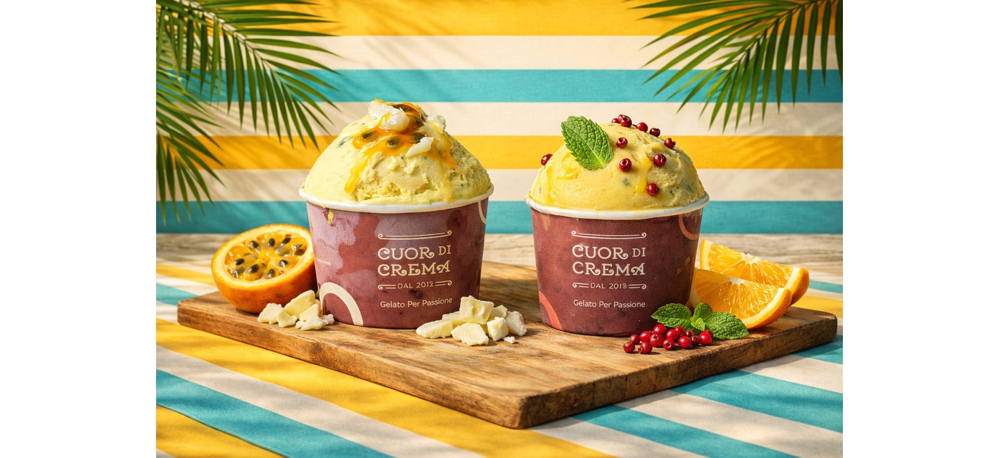Cuor di Crema lança novos gelatos de verão com combinações refrescantes e sofisticadas