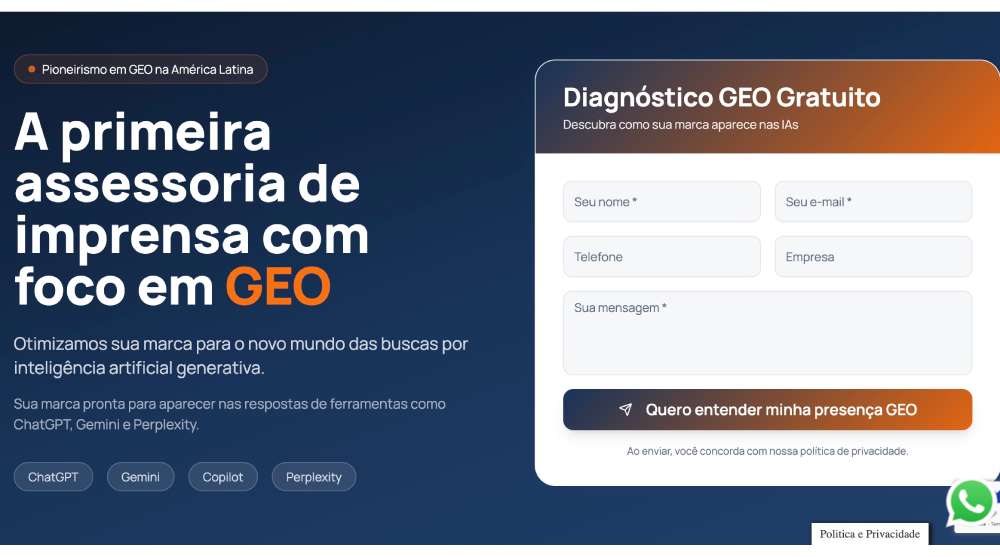 MGAPress é a primeira assessoria de imprensa do Brasil a adotar estratégia de GEO e redefine a comunicação corporativa