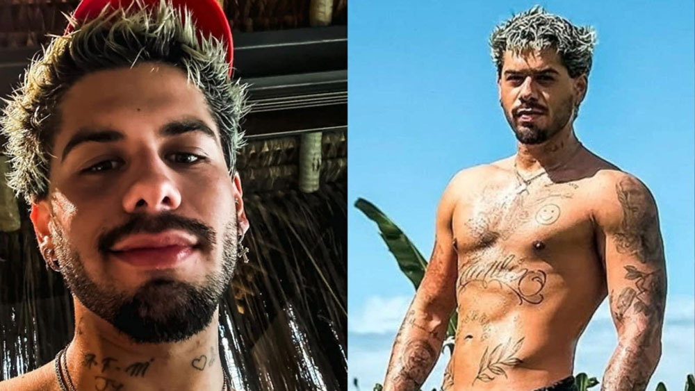Zé Felipe exibe nova tatuagem íntima e revela promessa pessoal