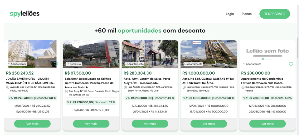De uma dificuldade prática ao “Google dos leilões” que facilita a busca por imóveis