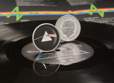 ROYAL MINT (CASA DA MOEDA REAL BRITÂNICA) HOMENAGEIA O PINK FLOYD COM A PRIMEIRA MOEDA COMEMORATIVA DO REINO UNIDO