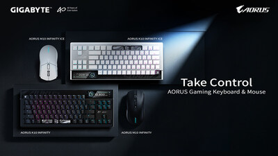GIGABYTE apresenta seus periféricos gamer de última geração com o teclado AORUS K10 INFINITY e o mouse M10 INFINITY na COMPUTEX 2026
