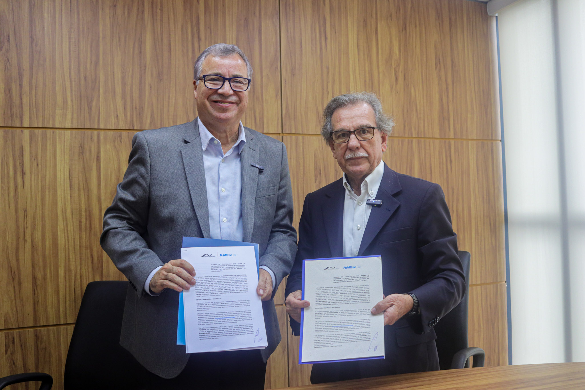 Memória da Eletricidade e FuMTran firmam parceria para fortalecer preservação de acervos históricos