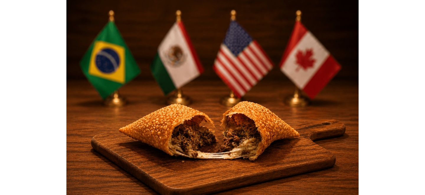 Copa no prato: Pastel do Bairro lança cardápio temático inspirado nos países-sede do Mundial