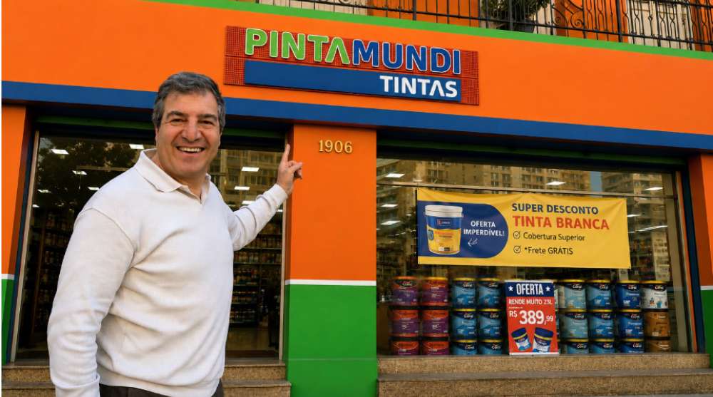 Pinta Mundi Tintas destaca expansão nacional e modelo multimarcas durante a ABF Franchising Expo 2026