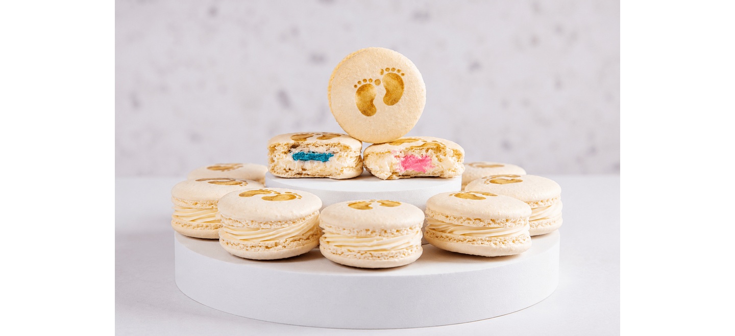 Menino ou menina? Macarons coloridos viram tendência em chá revelação de bebês