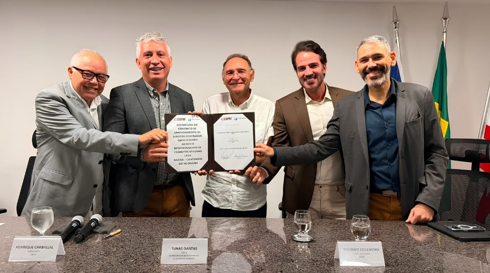 CBPM firma contrato de arrendamento para produção de barita em Contendas do Sincorá