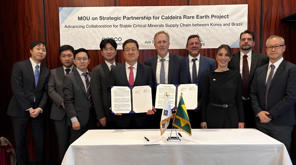 Meteoric fortalece o papel do Projeto Caldeira na cadeia global de terras raras ao firmar parceria estratégica com sul-coreana POSCO