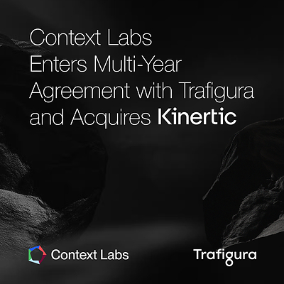 A Context Labs firma acordo plurianual com a Trafigura e adquire a Kinertic para ampliar a negociação de commodities com base em dados de carbono