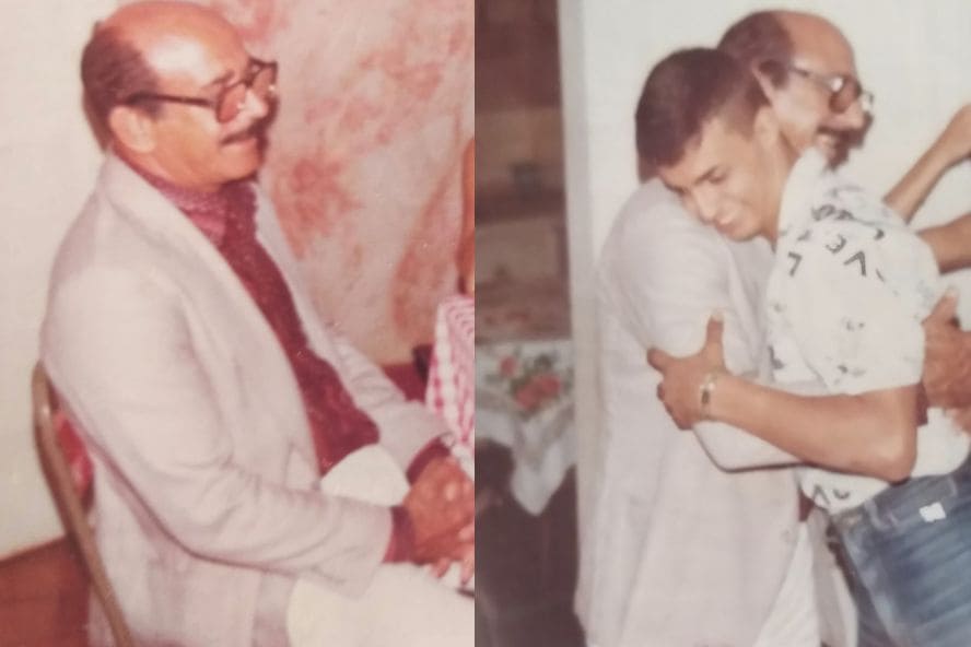 Francisco Canhos e Heraldo Leonoelli, ainda jovem. 