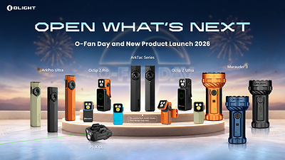 Olight apresenta a série ArkTac e uma nova opção de cor da ArkPro Ultra no O-Fan Day 2026
