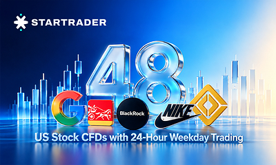 STARTRADER adiciona 48 CFDs de ações americanas com negociação 24 horas por dia durante a semana