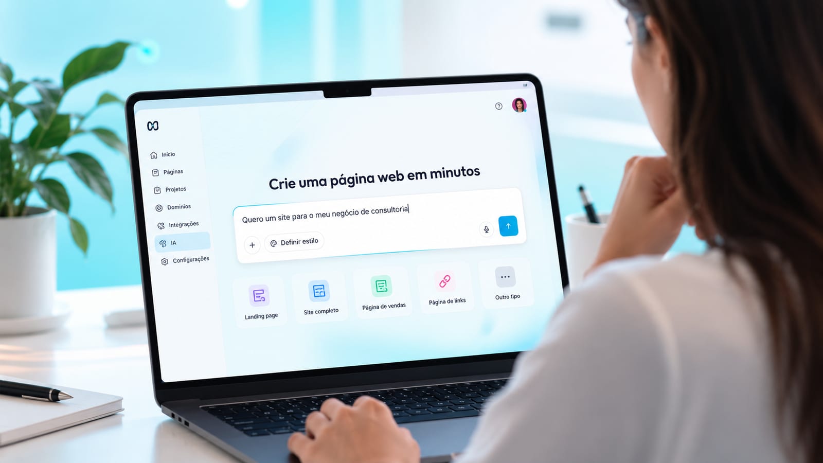 Criar site com inteligência artificial ficou mais fácil: da conversa à publicação, com hospedagem e segurança integradas