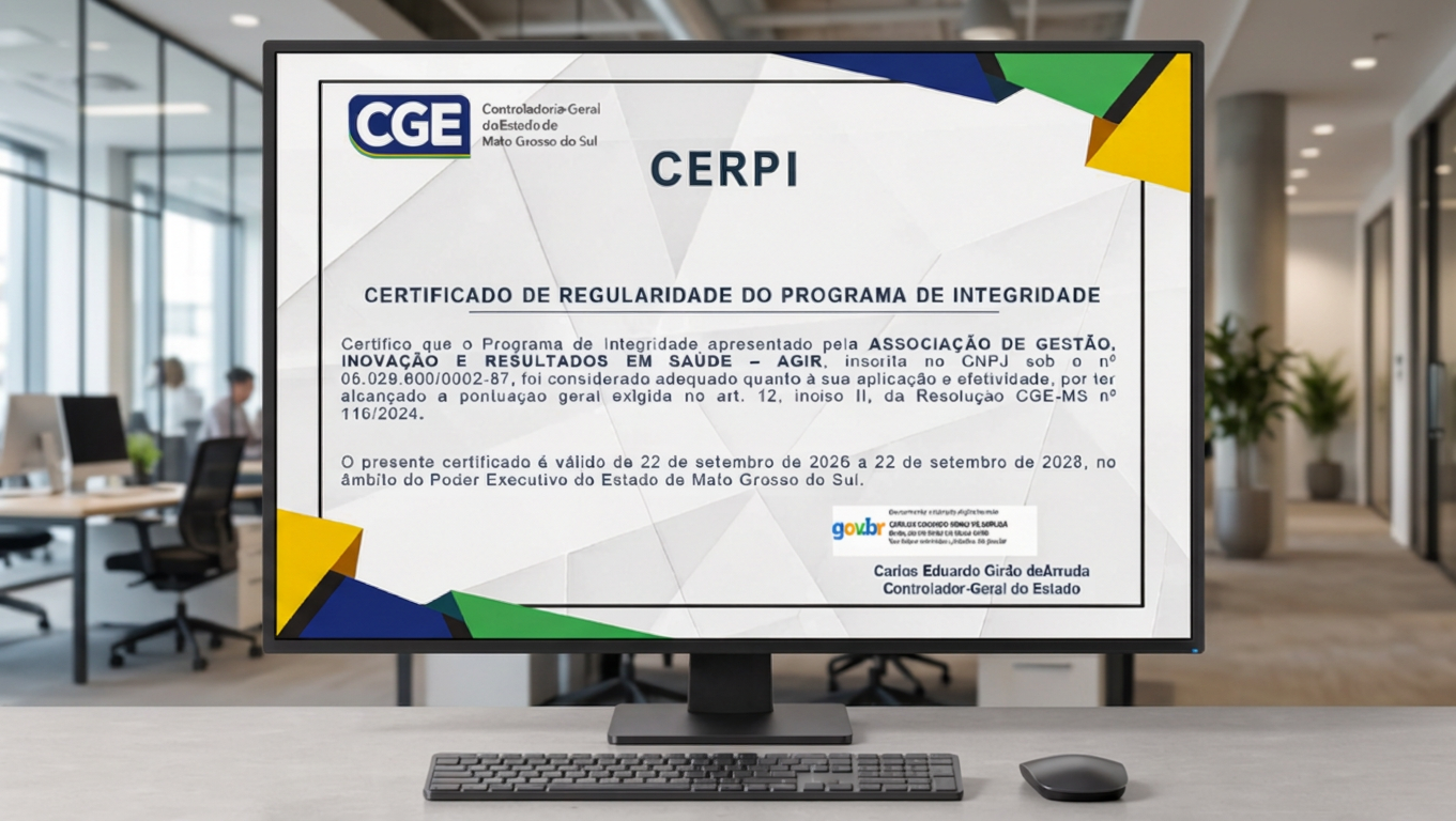 Agir conquista certificação em programa de integridade