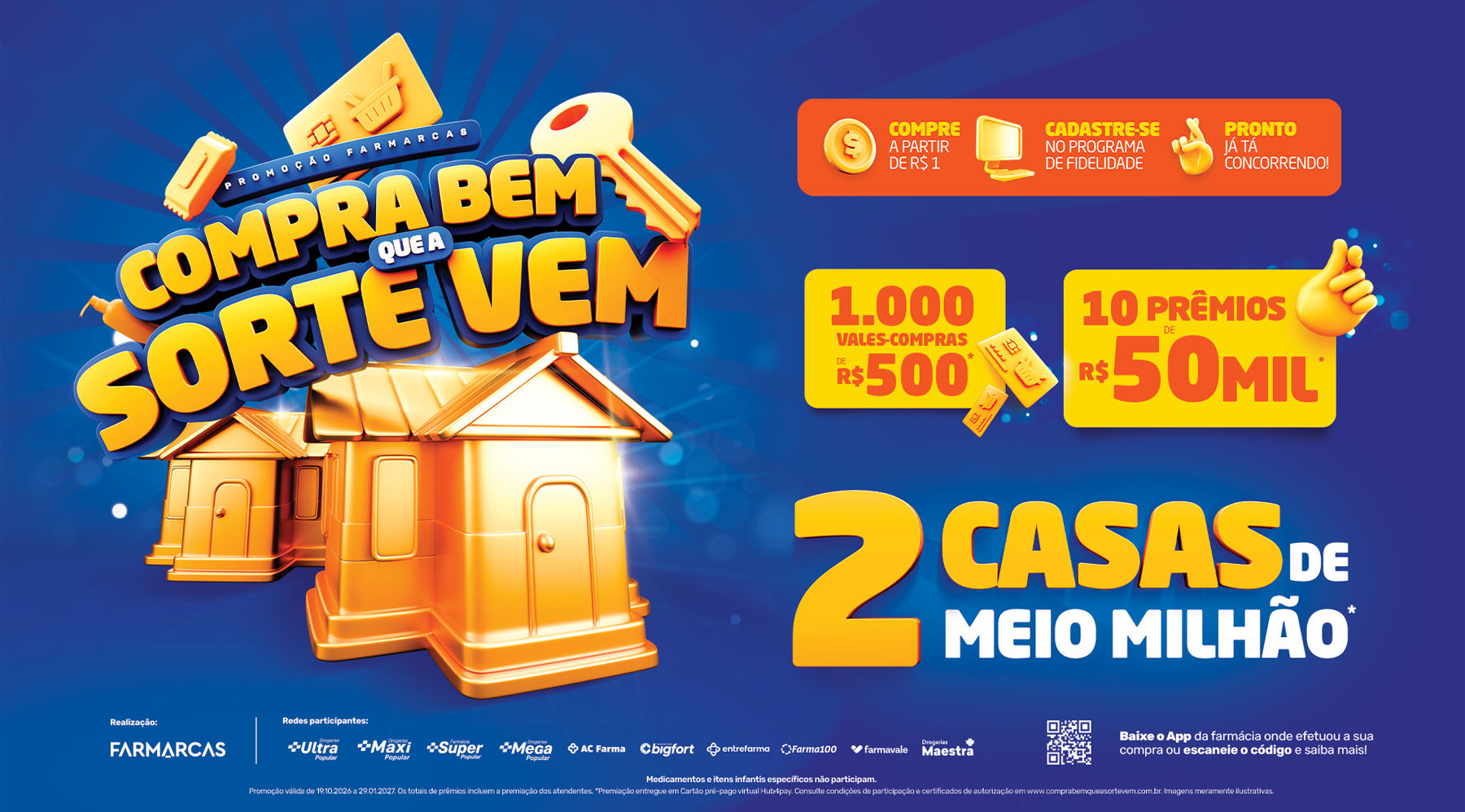 Farmarcas  lança campanha de  f idelização que distribuirá mais de R$ 2 milhões em prêmios