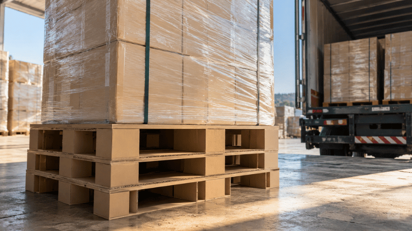 Cartonale entrega pallet leve que dispensa fumigação
